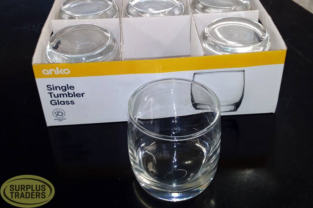 Glass Tumbler 6 Pack Surplus Traders